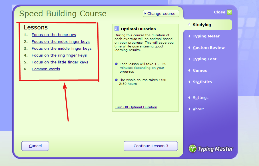 speed building phase of typing 