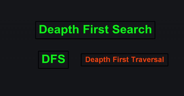 Depth First Search (DFS) Algorithm | Example, Flowchart
