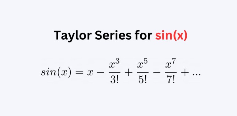 Taylor Series for sinx