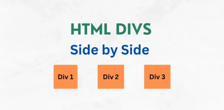 Display Html Div Side by Side | CSS Responsive